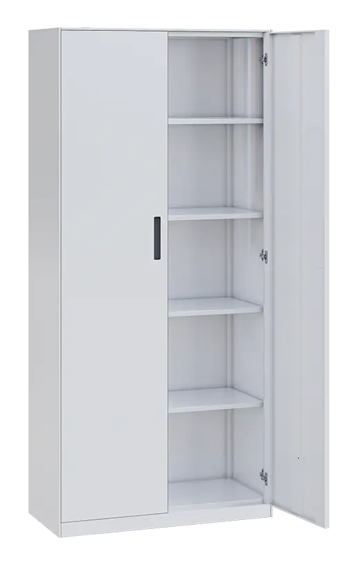 SLIM CONCEPT 03 skříň policová, 2-dvéřová, 1950x900x400 mm, bílá/úchytka antracit